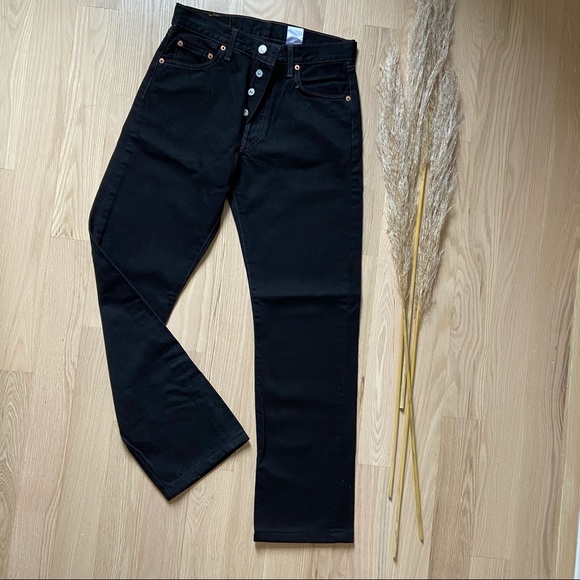 LEVI’S Vintage 501 | Black straight/wide leg denim - Picture 7 of 15